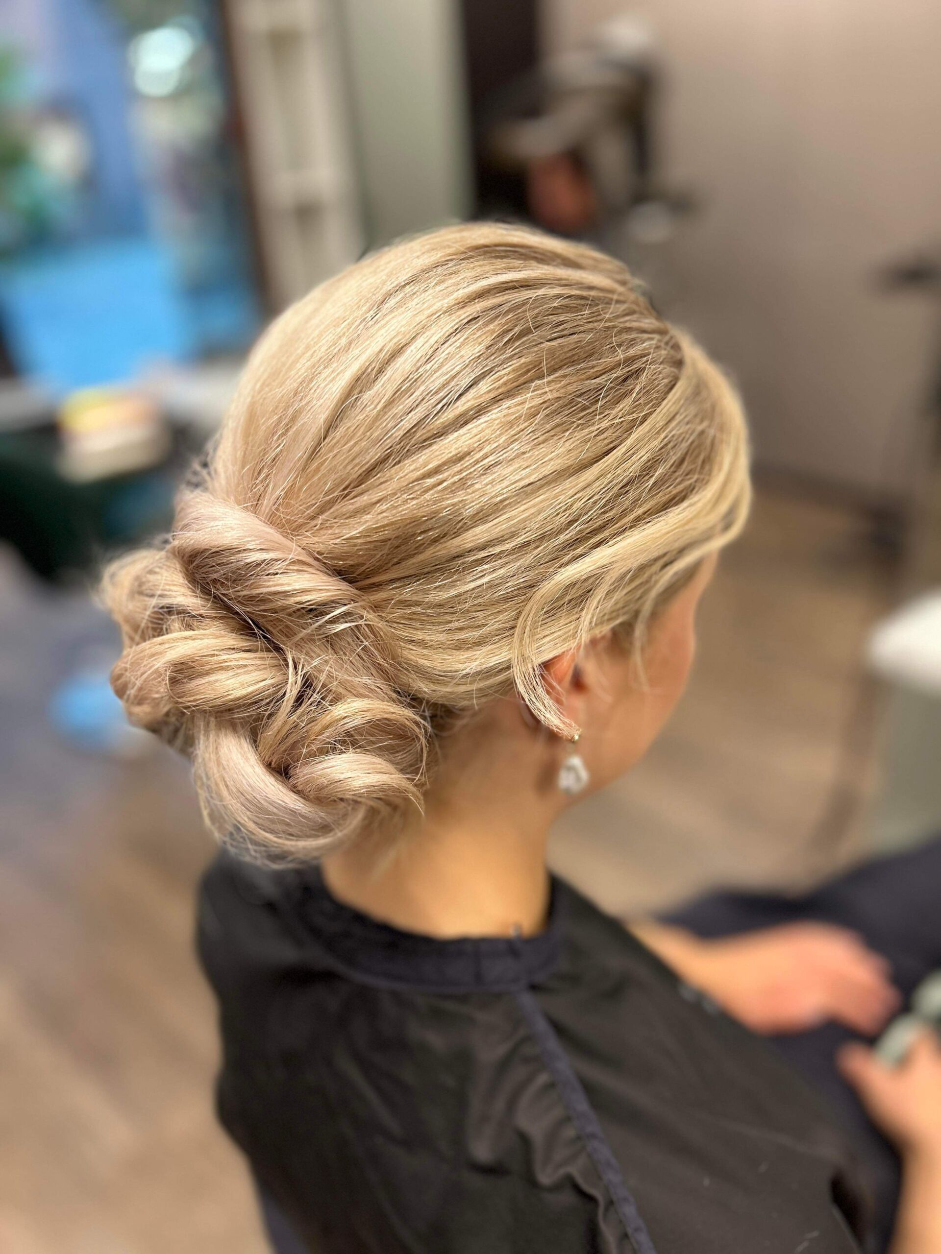 Stylet frisyre sett bakfra